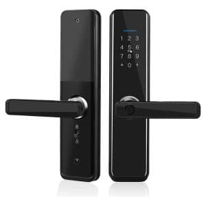 AGL Cerradura Inteligente Con Pestillo Huella Clave Wifi Tuya