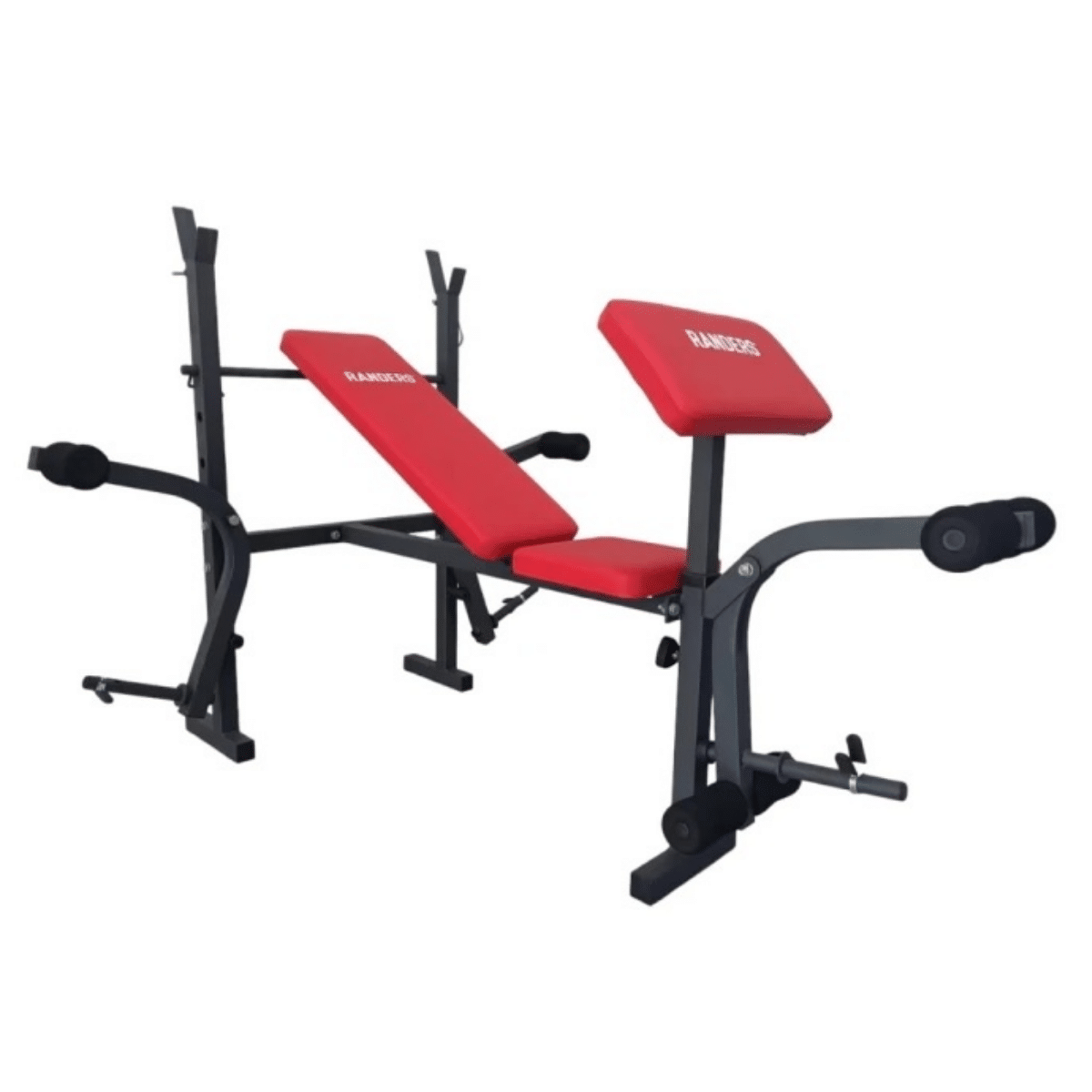 Banco de pecho Randers con soporte para barra y scott