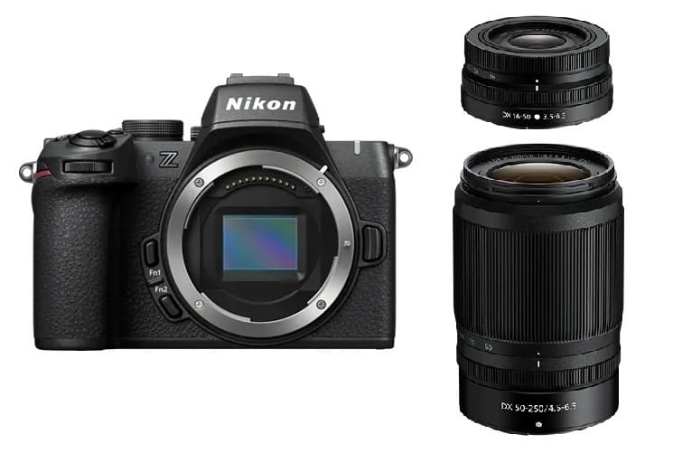 Camara Nikon Z50 II Mirrorless con lente 16-55mm Profesional