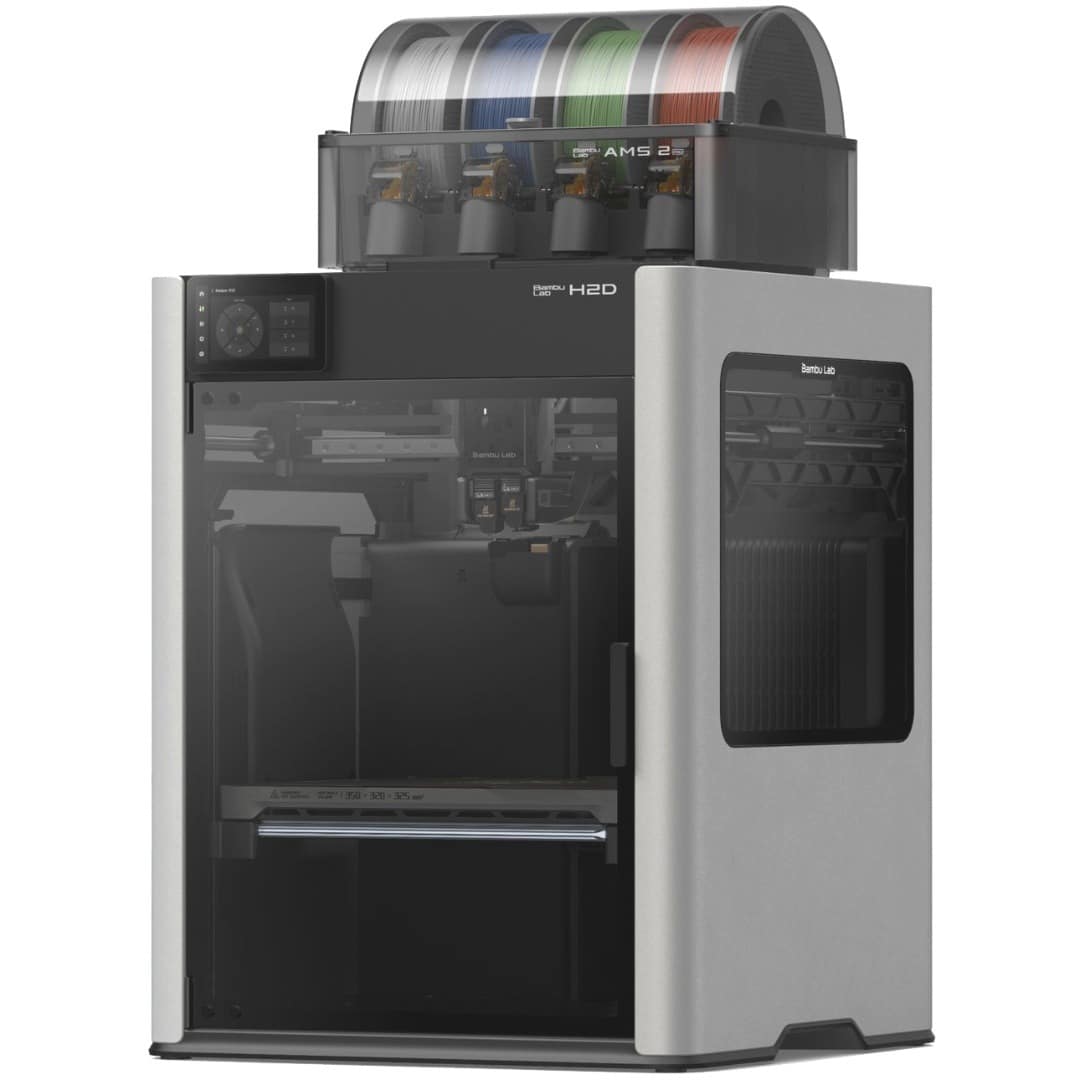 Impresora 3D Bambu Lab H2D Combo con AMS 2 PRO Módulo Laser