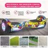 Patineta Eléctrica Hoverboard BT c/Rodilleras - Azul Naranja