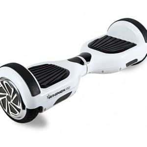 Patineta Eléctrica Hoverboard Bluetooth c/Rodilleras Blanco