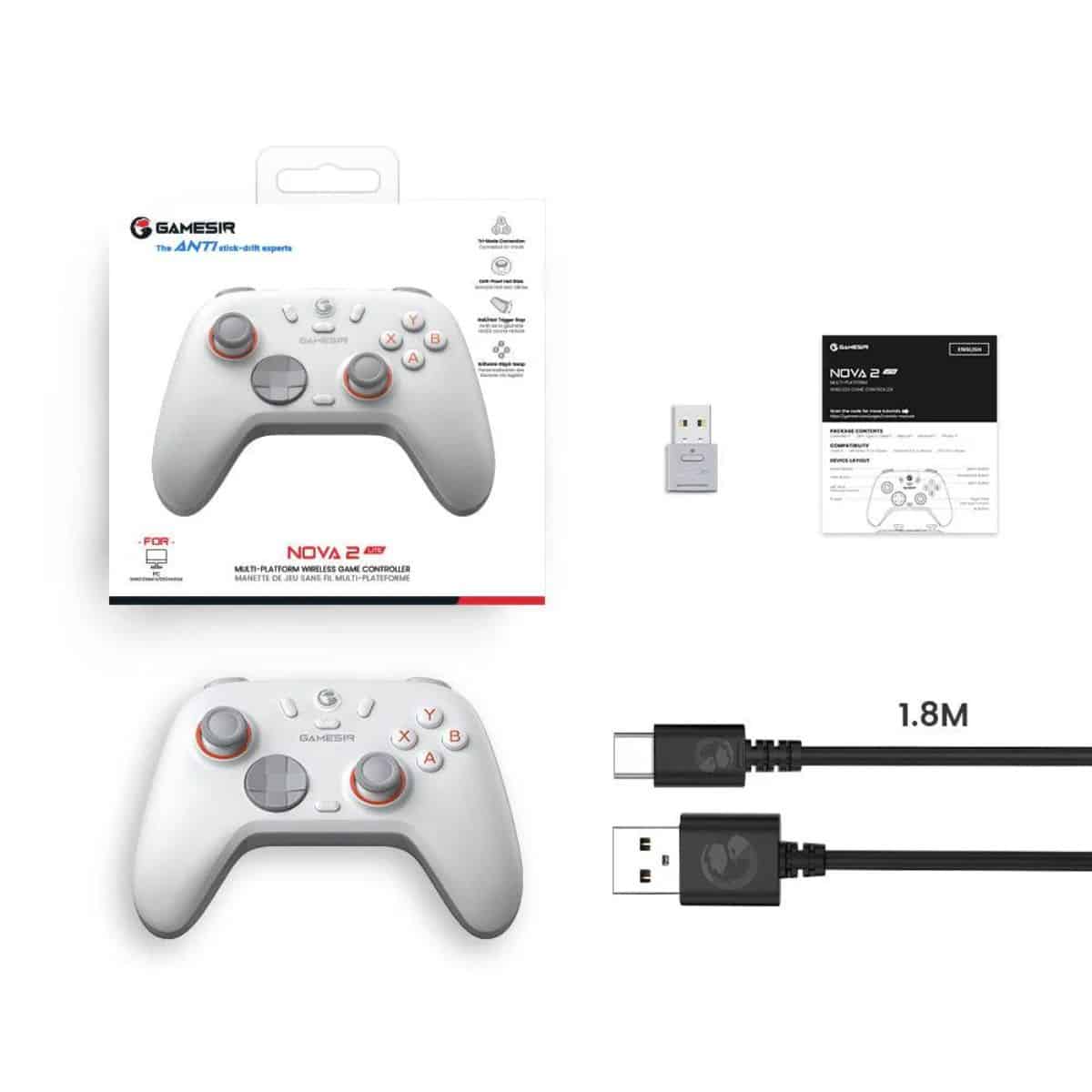Copia - Joystick Control GameSir Nova 2 Lite Gris Bluetooth - Compatible con Switch, Android, iOS y PC