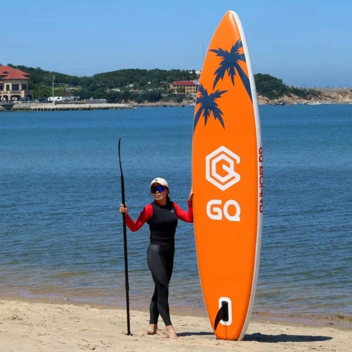 Copia - Tabla De Surf Stand Up Paddle Inflable Gq Sw 3.35mts + Acc Celeste