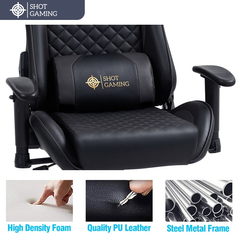 Silla Gamer Shot Gaming SHOT-D1166-GB | Soporte ergonómico