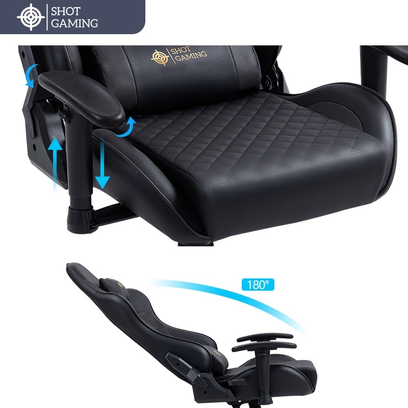Silla Gamer Shot Gaming SHOT-D1166-GB | Soporte ergonómico
