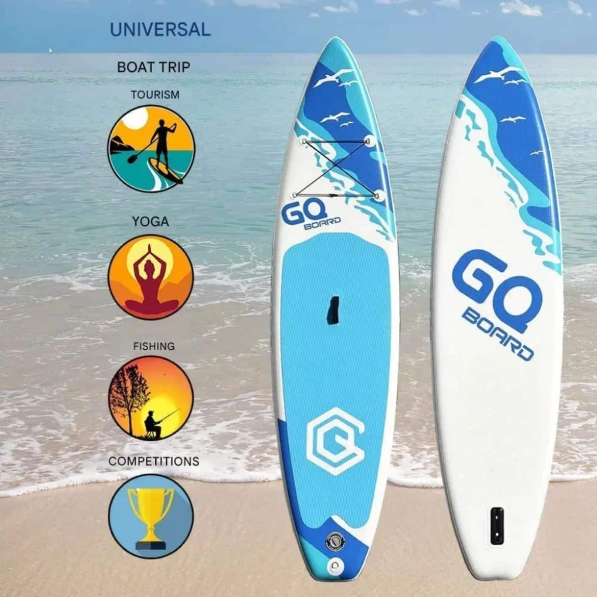 Tabla De Surf Stand Up Paddle Inflable Gq Sw 3.35mts + Acc