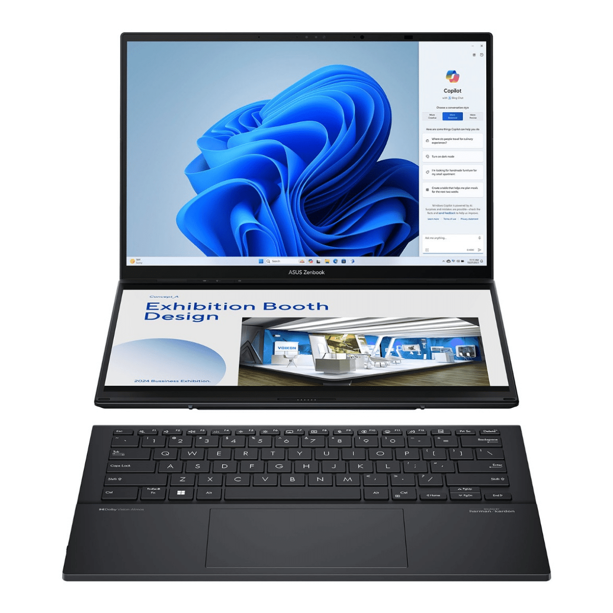 Copia - Notebook Asus Zenbook Duo UX8406 Core Ultra 9 5.4Ghz 32GB 1TB SSD DUAL 14'' 3K Oled Touch