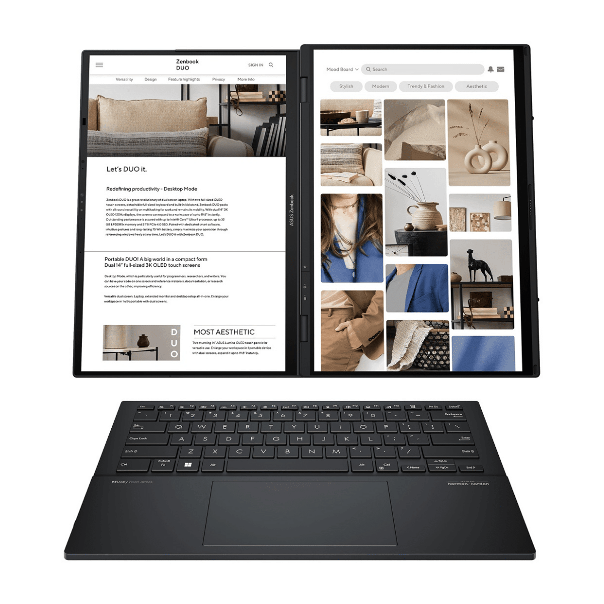 Copia - Notebook Asus Zenbook Duo UX8406 Core Ultra 9 5.4Ghz 32GB 1TB SSD DUAL 14'' 3K Oled Touch