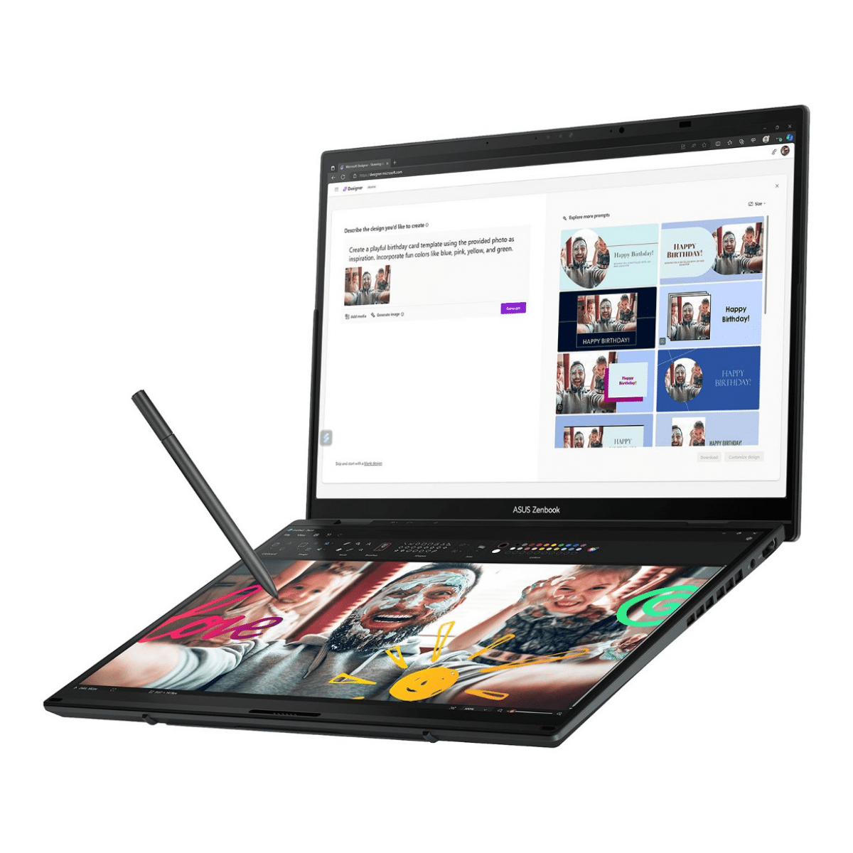 Copia - Notebook Asus Zenbook Duo UX8406 Core Ultra 9 5.4Ghz 32GB 1TB SSD DUAL 14'' 3K Oled Touch