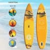 Copia - Tabla De Surf Stand Up Paddle Inflable Gq Sw 3.35mts + Acc Celeste