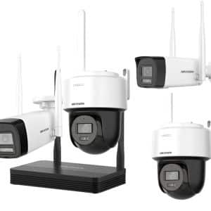 KIT Hikvision Easy Link Wi-Fi Kit NVS + 4 camaras 4MP