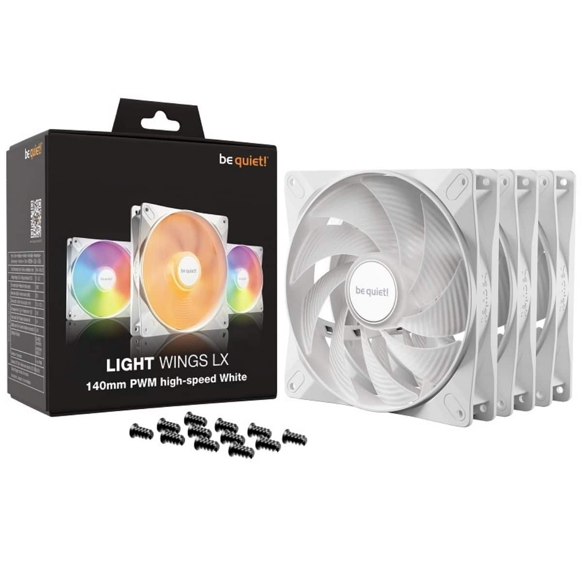 Copia - Fan Gamer be quiet! Light Wings LX 120mm PWM HS - Gran rendimiento e iluminación RGB