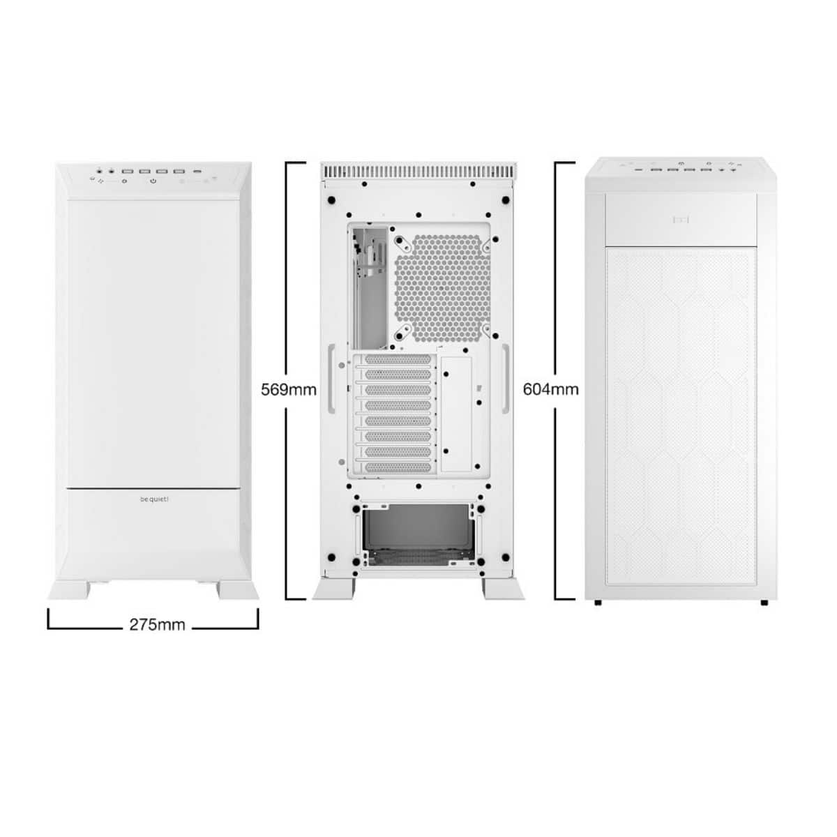 Copia - Gabinete Gamer be quiet! Dark Base Pro 701 Blanco - Máximo flujo de aire y practicidad