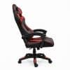 Copia - Silla Gamer Ergonómica Cuero Sintético Masaje Lumbar negro y blanca