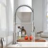 Grifo Flexible Para Cocina Mesada con Cuello Móvil Plateado