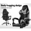 Silla Gamer Lumax Modelo Rom Super Oferta negro/gris -Gaming