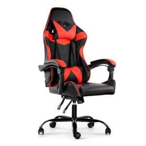 Silla Gamer Lumax Modelo Rom Super Oferta negro/rojo -Gaming