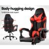 Silla Gamer Lumax Modelo Rom Super Oferta negro/rojo -Gaming