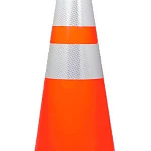 CONO FLEXIBLE 90 CM CON 1 BANDA REFLECTIVA - Seguridad Vial