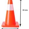 Cono Reflectivo Vial Semi Flexible 30cm - Seguridad Vial