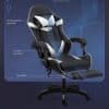 Copia - Silla Gamer SHOT-2025 Ergonómica Reclinable Con Apoyapiés Y Masajeador Negra/Roja