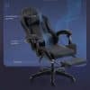 Copia - Silla Gamer SHOT-2025 Ergonómica Reclinable Con Apoyapiés Y Masajeador Negra/Roja