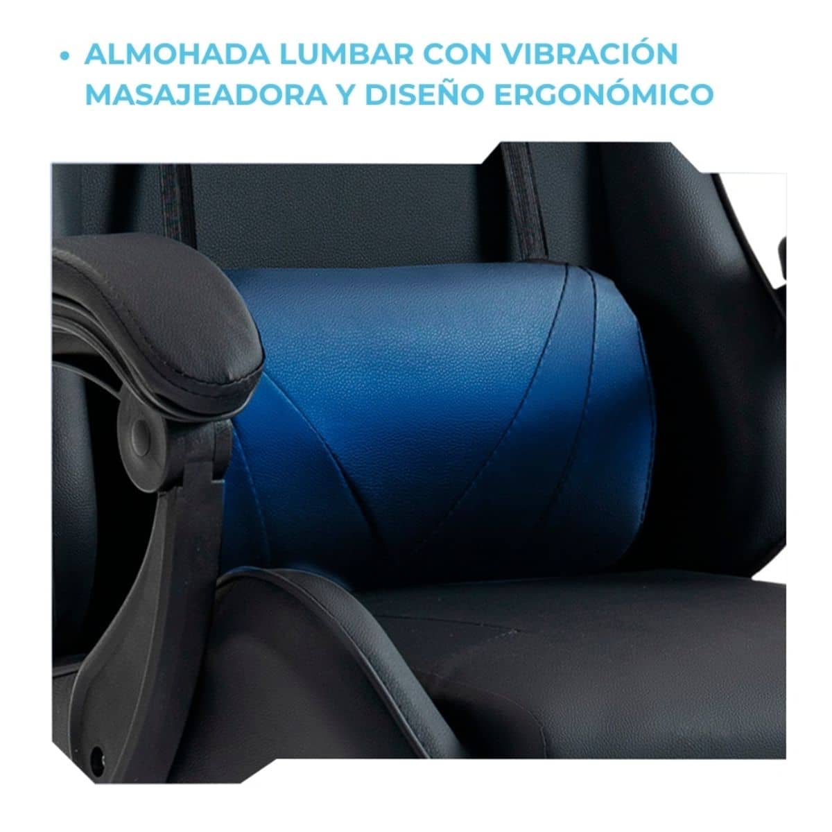 Copia - Silla Gamer SHOT-2025 Ergonómica Reclinable Con Apoyapiés Y Masajeador Negra/Roja