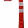 POSTE BOLARDO NARANJA 3 CINTAS REFLECTIVAS - 75 cm