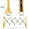 Valla Extensible Seguridad 2.5 mts Altura 97cm, Ancho 38cm