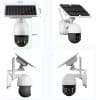 Cámara Seguridad Solar 4k Exterior Wifi Ptz Doble Lente Led