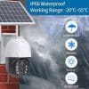 Cámara Seguridad Solar 4k Exterior Wifi Ptz Doble Lente Led