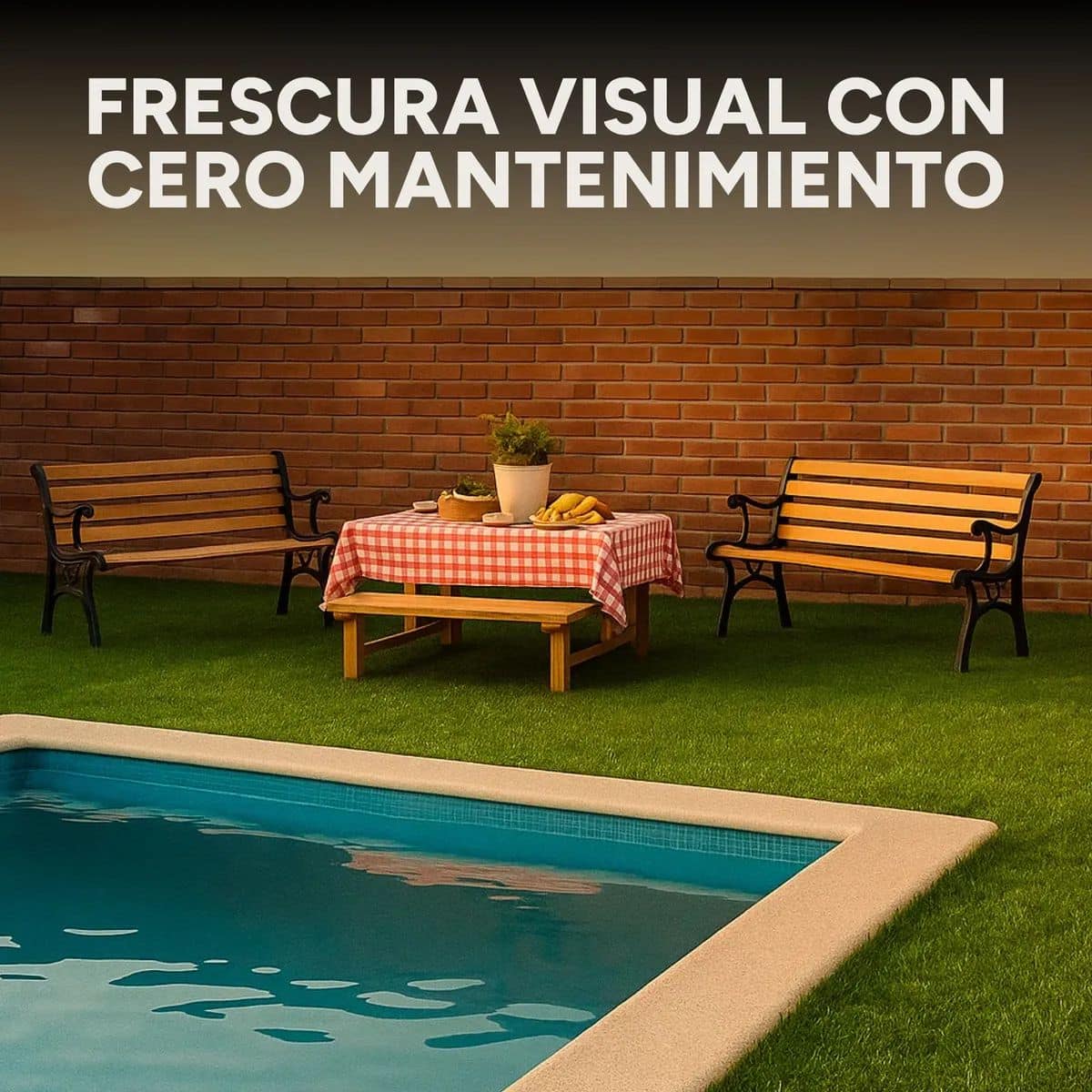 Césped Sintético 10 M2 Pasto Artificial Rollo Decoración
