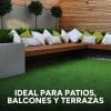 Césped Sintético 50 M2 Pasto Artificial Rollo Decoración 2cm