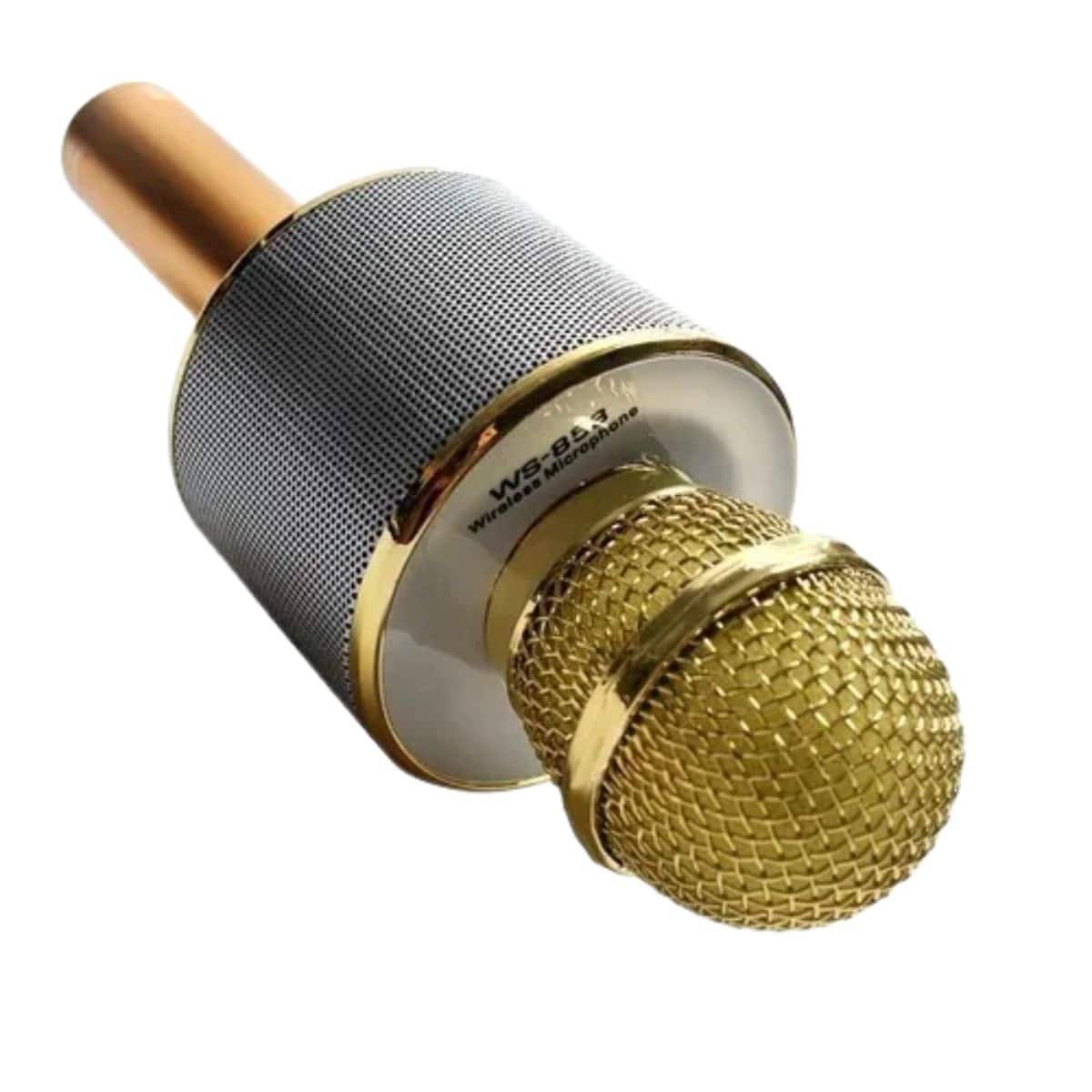 Copia - Microfono Karaoke Bluetooth altavoz Ws 858 Color Azul