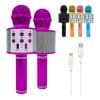 Copia - Microfono Karaoke Bluetooth altavoz Ws 858 Color Dorado