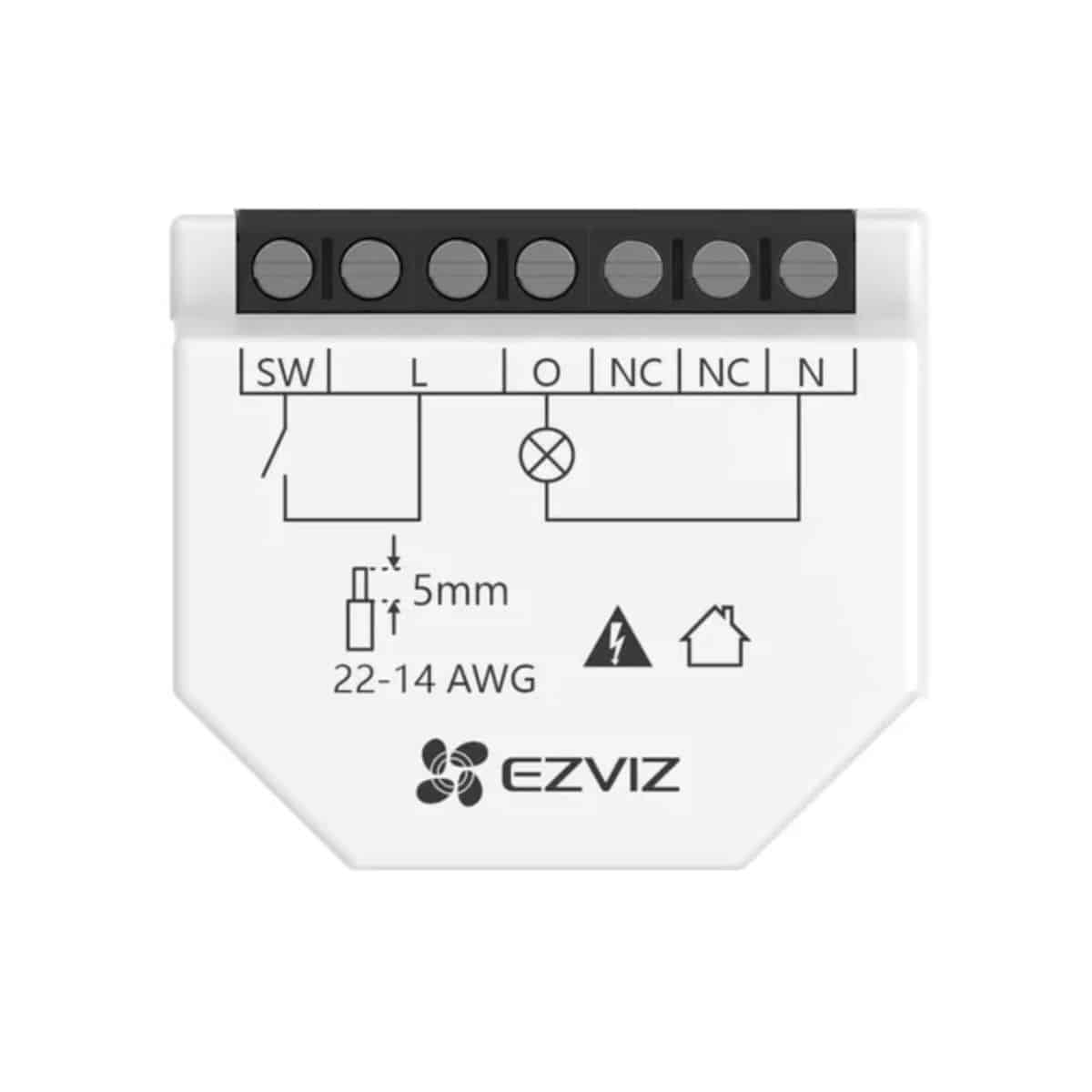 Relé WiFi Inteligente Ezviz T35 1 Canal 200m Smart Relay