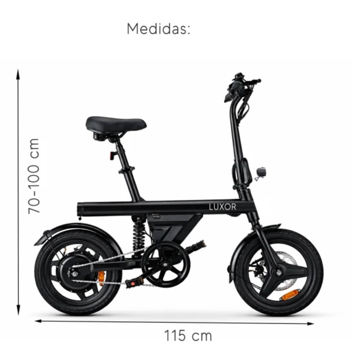 Bicicleta Eléctrica Luxor Eb9 Rodado 16'' 500w 120kg