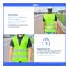 Copia - Chaleco Seguridad Con Bandas Reflectivo Para Moto Bicicleta 60grs