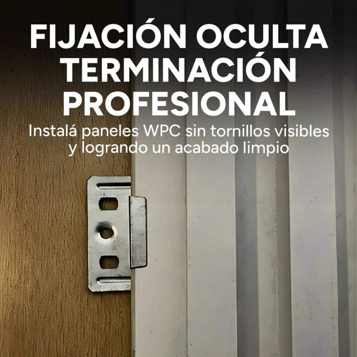Copia - Clips De Fijación Para Panel de Revestimiento WPC Pack X 10 Unidades