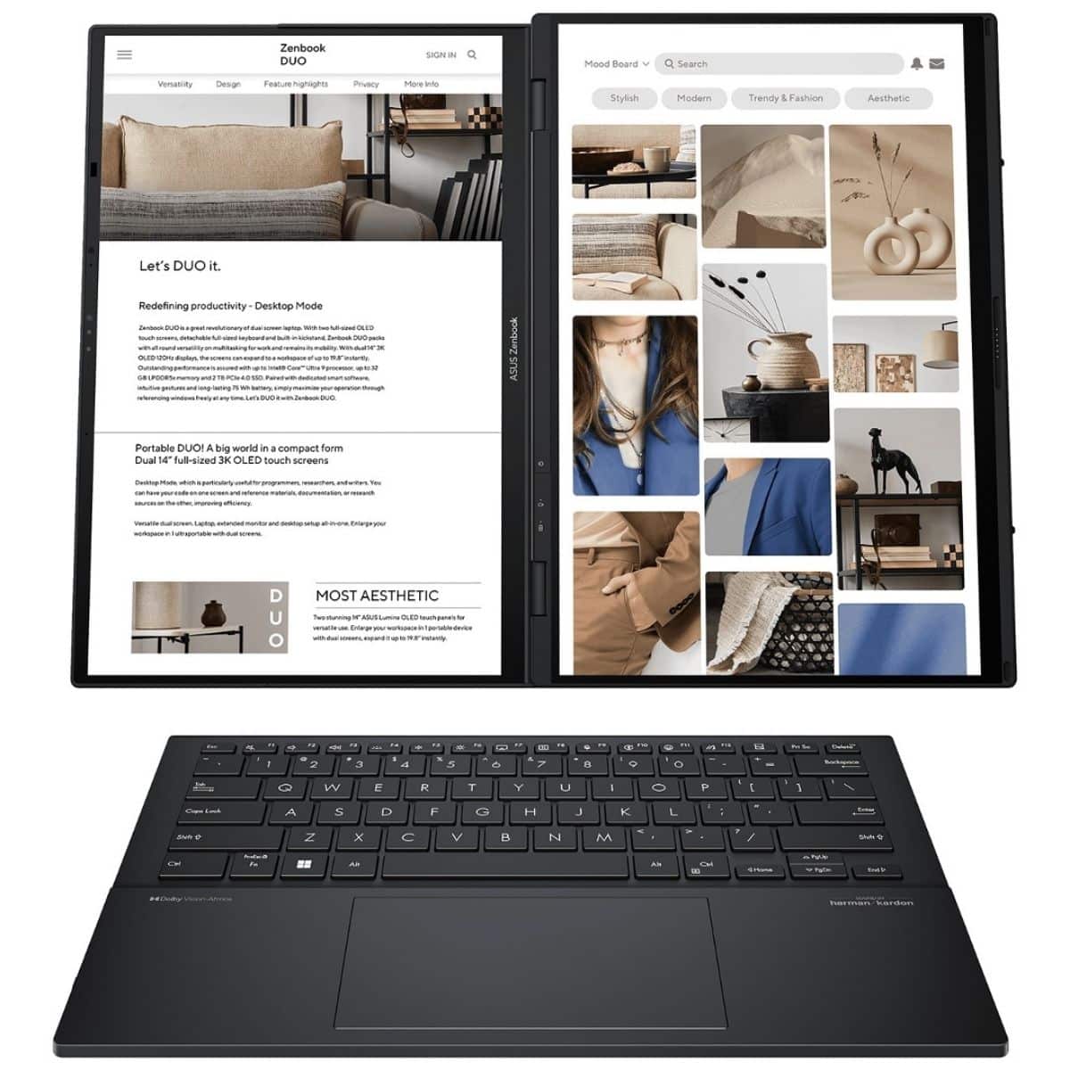 Copia - Notebook Asus Zenbook Duo Core Ultra 9 5.4Ghz 32GB 1TB SSD DUAL 14'' 3K Oled Touch