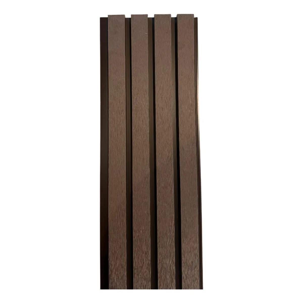 Copia - Pack X10 Revestimiento Exterior Wpc 3d Pared Decorativo Simil Madera NOGAL