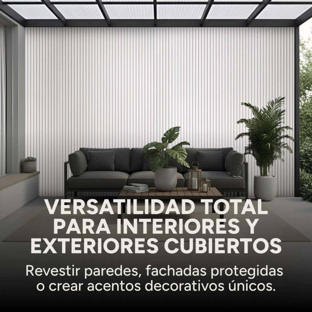 Copia - Pack X10 Wpc Wall Panel Lambrin 290x16.7cm Gris Oscuro