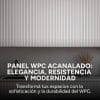 Copia - Pack X10 Wpc Wall Panel Lambrin 290x16.7cm Gris Oscuro