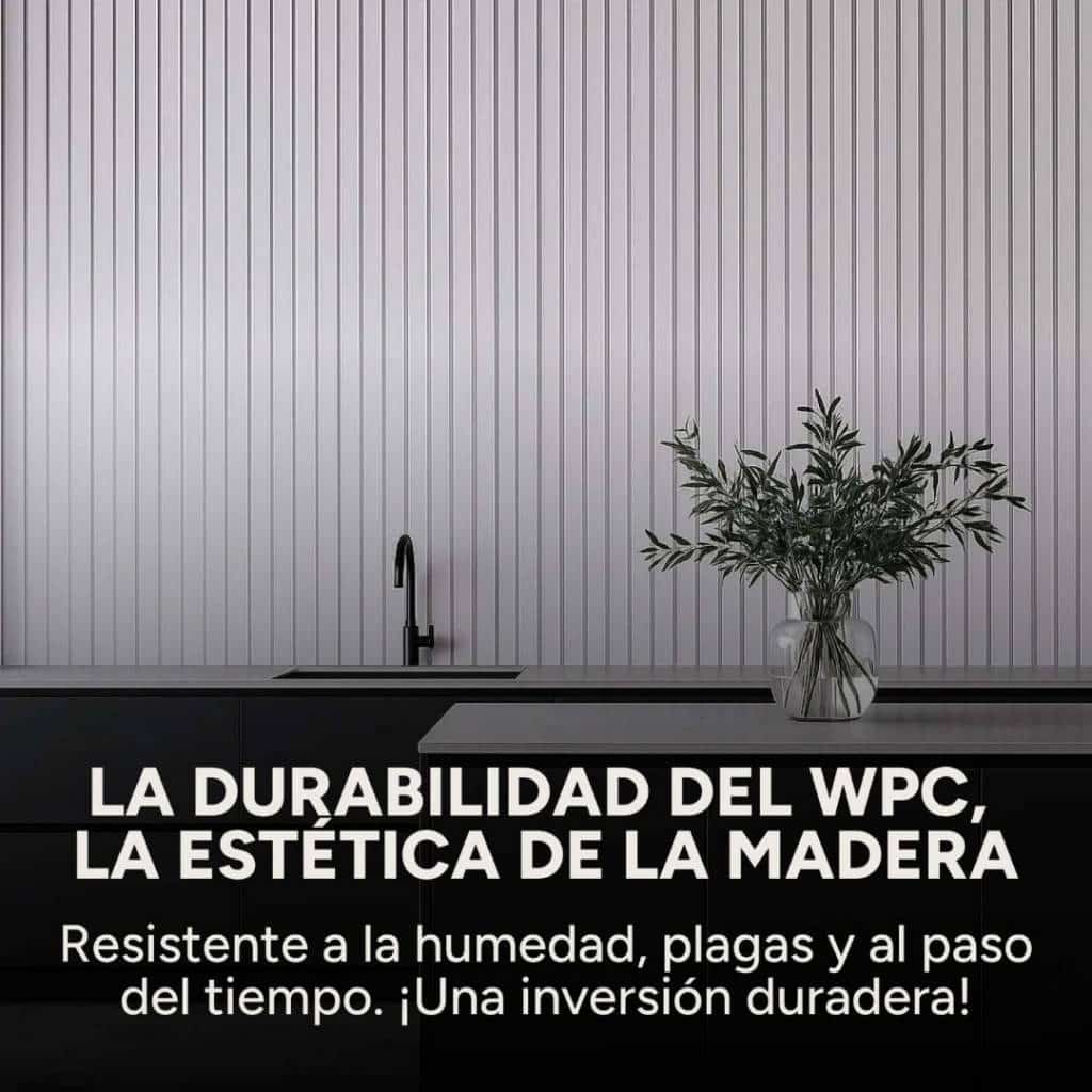Copia - Pack X10 Wpc Wall Panel Lambrin 290x16.7cm Gris Oscuro