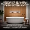 Copia - Pack X20 Wpc Simil Madera Panel Lambrin 290x16.7 Gris Oscuro