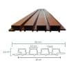 Copia - Pack X50 Revestimiento Exterior Wpc 3d Pared Decorativo Simil Madera NOGAL
