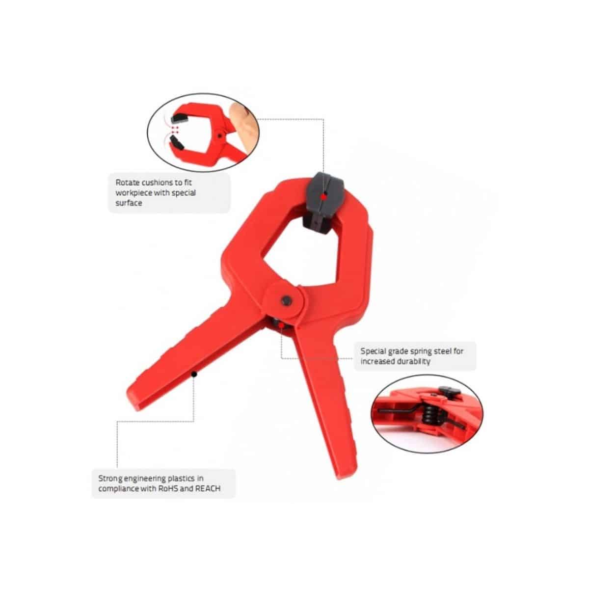 Copia - Prensa Resorte Tipo Pinza 5cm -11cm Profesional - Carpinteria