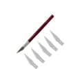 Copia - Trincheta Profesional Cortante D Precisión De Aluminio Con 5 Cuchillas PLATEADO