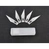 Copia - Trincheta Profesional Cortante D Precisión De Aluminio Con 5 Cuchillas PLATEADO
